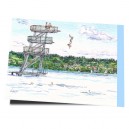 D4-259 / Sprungturm von Utting am Ammersee - Bayern