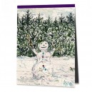 Schneemann am Waldrand